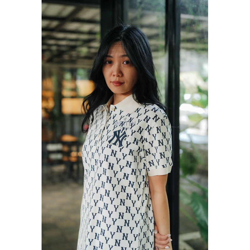 MLB Korea NY Yankees Monogram Dress White Original