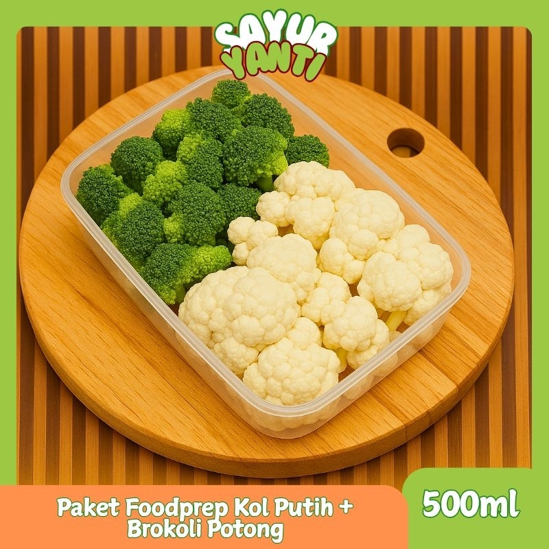 

[KIRIM INSTAN] Paket Foodprep Brokoli Kembang Kol - Sayur Yanti