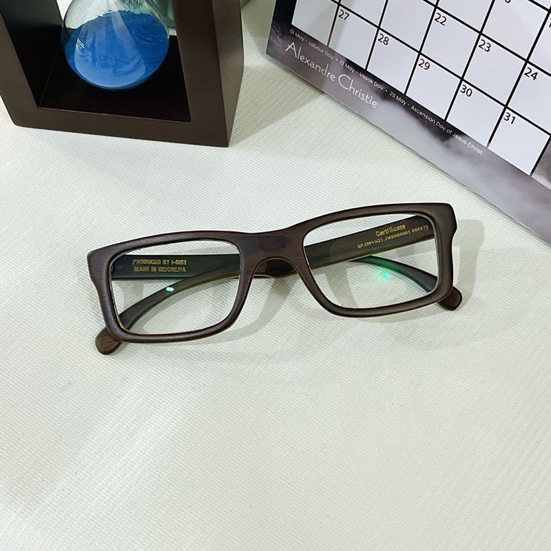 Kacamata Kayu Clear Normal