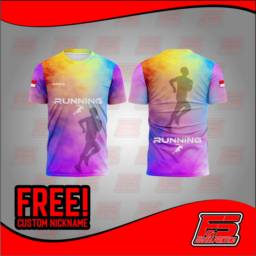 JERSEY RUNNING BISA CUSTOM NAMA DAN CLUB KAMU