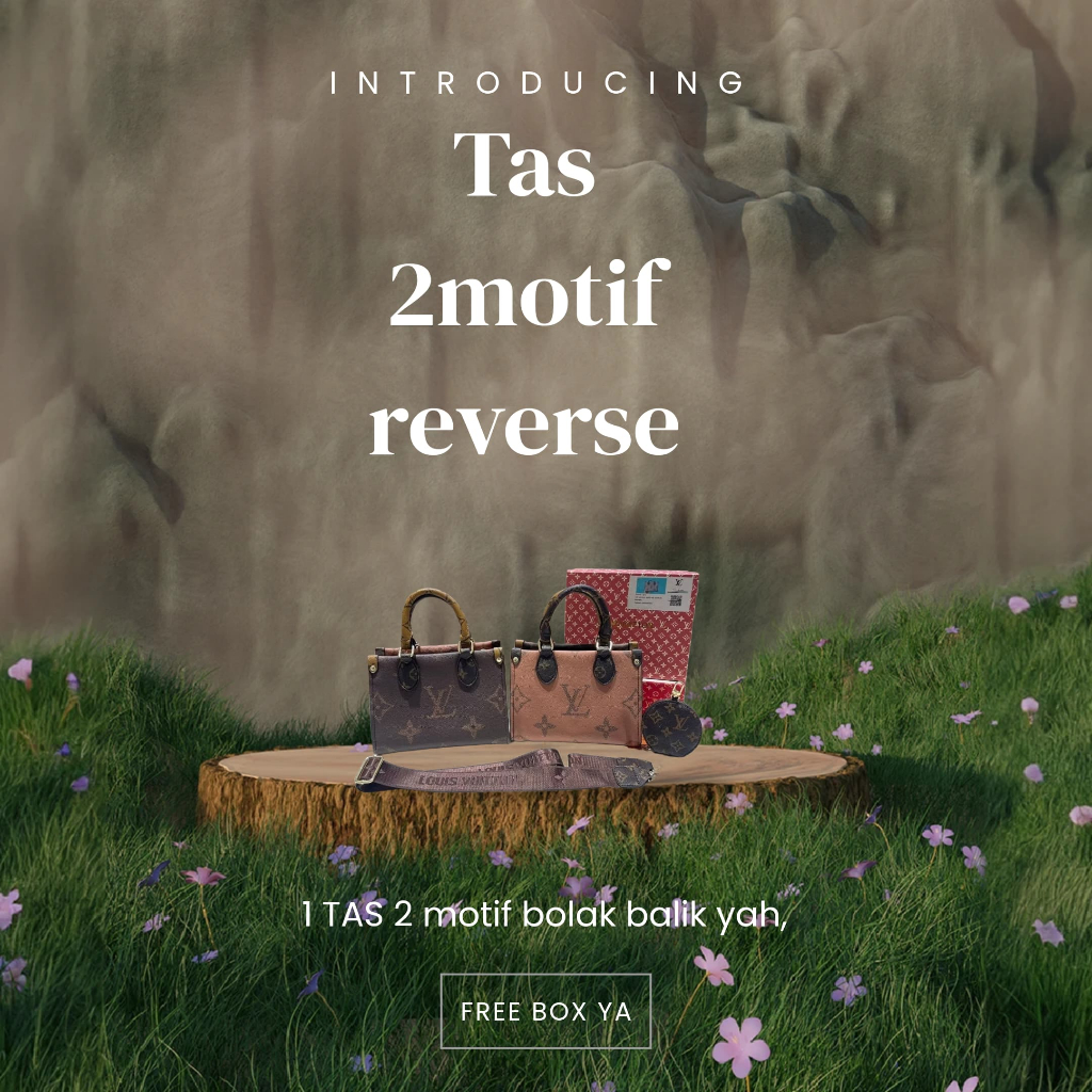 Tas wanita on the go 2face free box