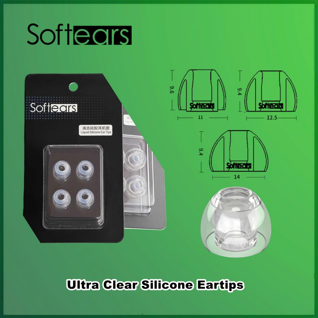 Softears UC Ultra Clear Silicone Eartips