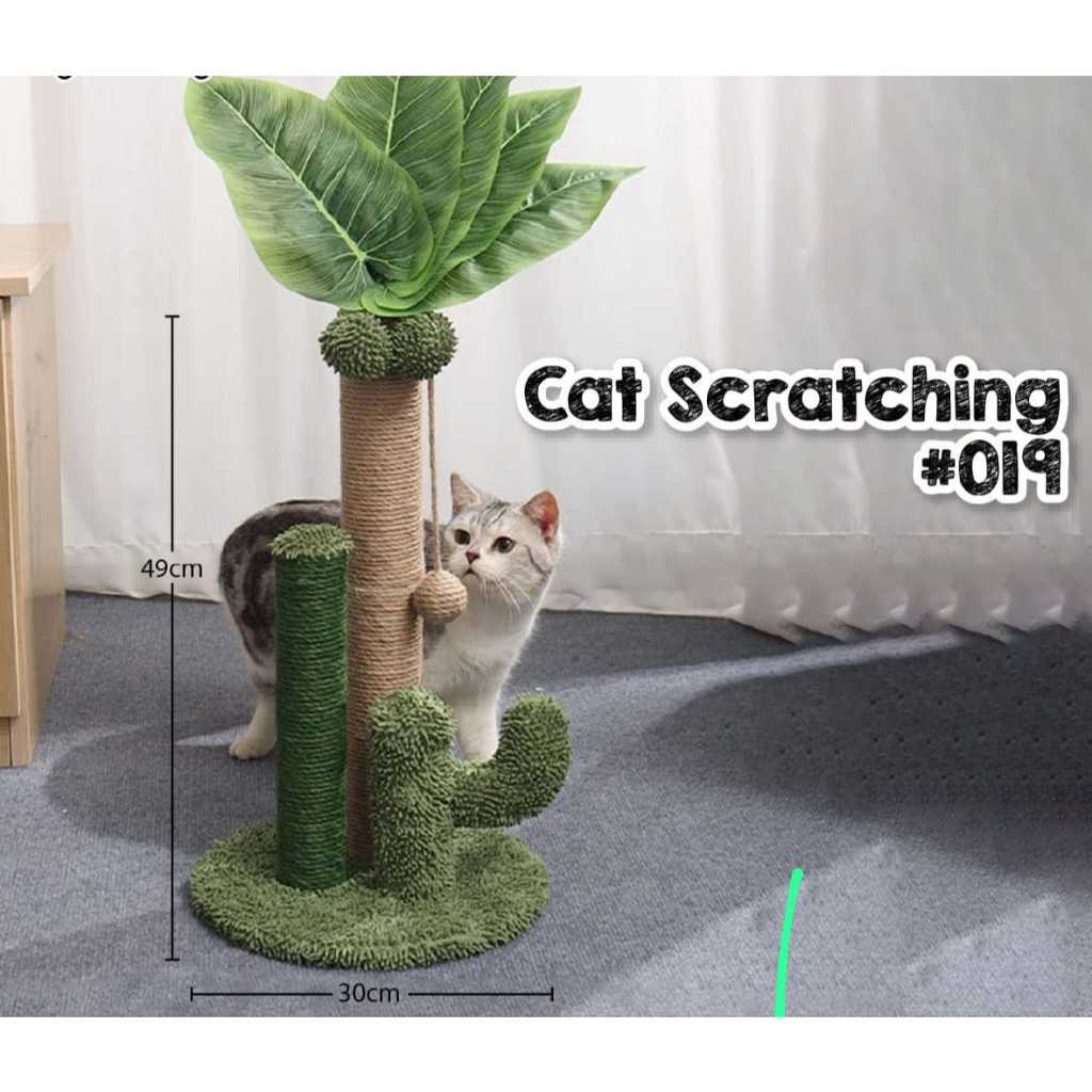 Cakaran Mainan Kucing Bentuk Pohon Kelapa Cat Scratching #019