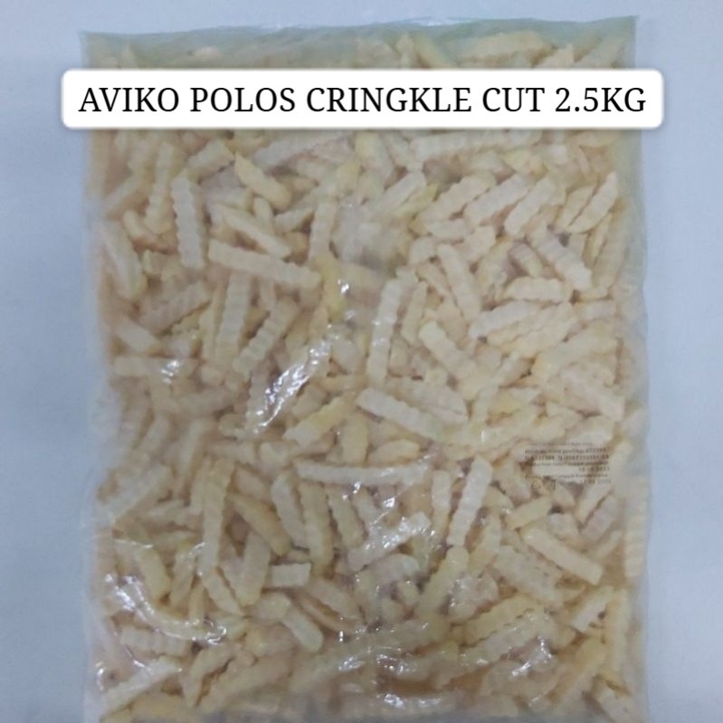 

AVIKO POLOS CRINGKLE CUT 2.5KG X 1, KENTANG BEKU TEBAL PERPACK