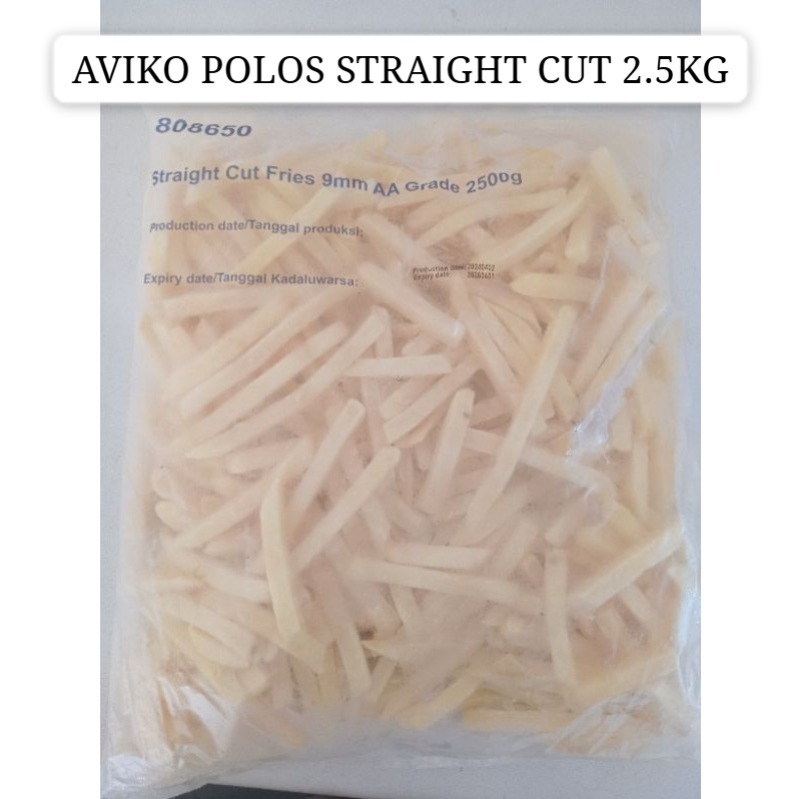 

AVIKO POLOS STRAIGHT CUT 2.5KG X 1, KENTANG BEKU TEBAL PERPACK