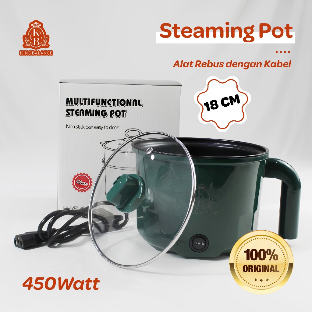 King Balance Panci Masak Listrik Portable Alat Masak Listrik DZG