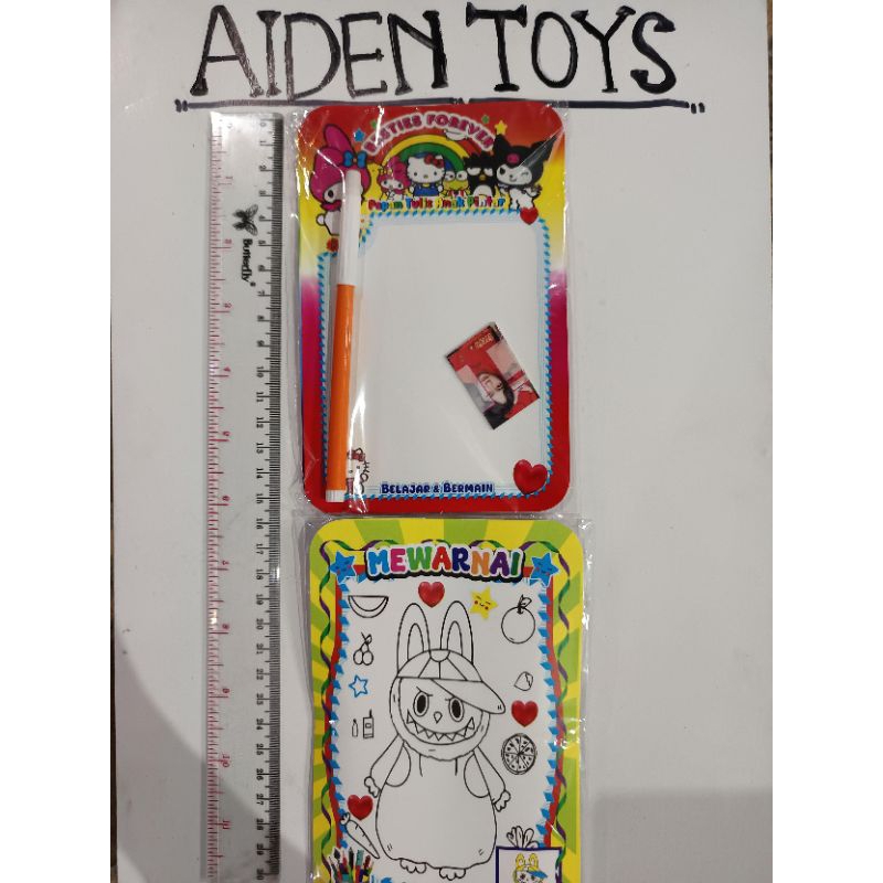 

papan tulis penghapus mewarnai isi 20 pcs