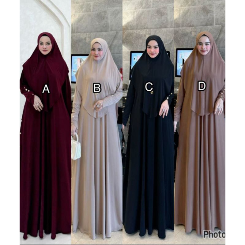 DRESS AMANDA SET HIJAB/ PREMIUM