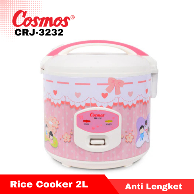 COSMOS Rice Cooker CRJ 3232 Mejikom 2 Liter Anti Lengket Garansi Resmi
