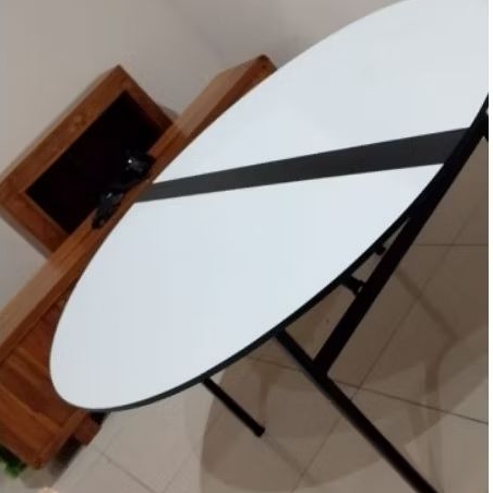 Meja Bulat D140/75 lipat otomatis meja circular circle round table