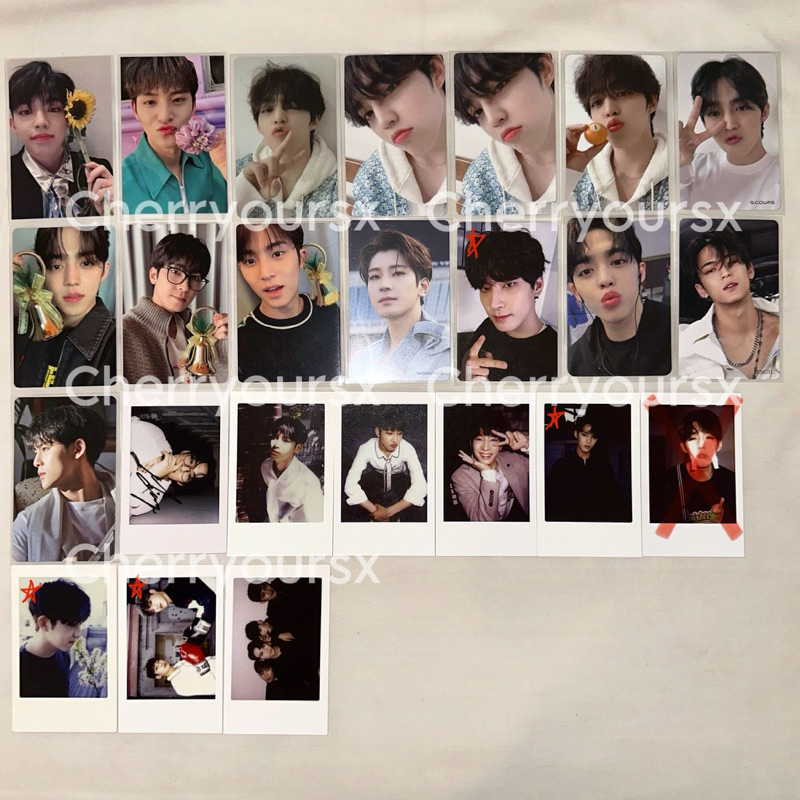pc photocard seventeen wonwoo scoups mingyu yizhiyu lonceng your choice hmv semicolon fts hitorijana