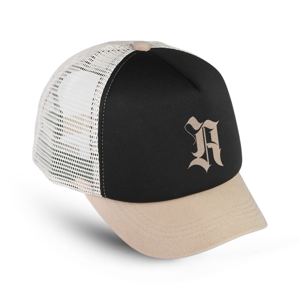 Aerial Original - Topi Trucker, Visor Pendek, Topi Jaring lidah Pendek 5 cm