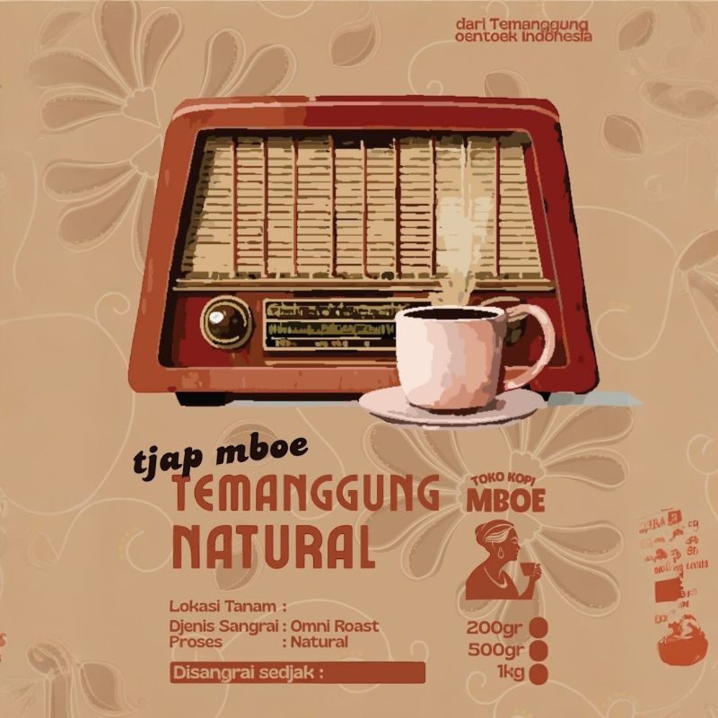 

Fine Robusta Temanggung Roasted Beans Biji Kopi sangrai