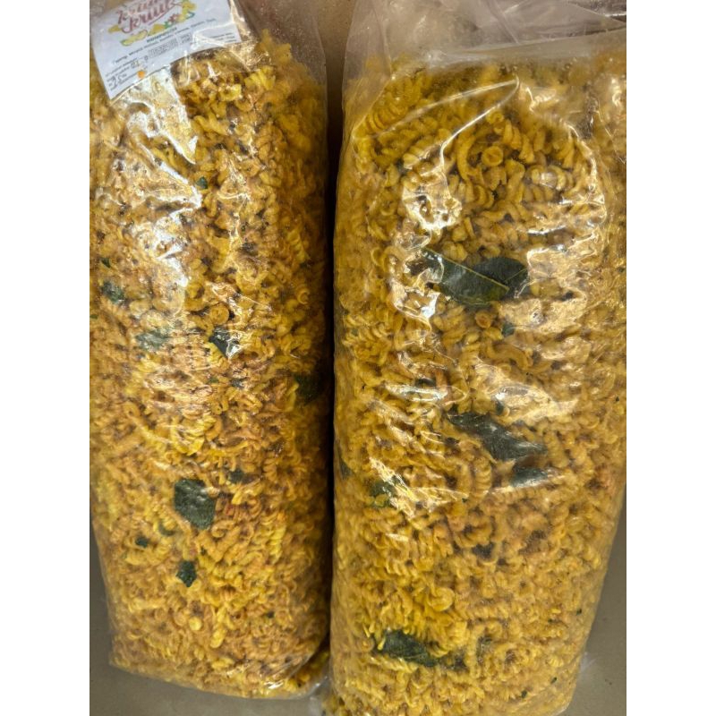 

500gram Makaroni Spiral Asin Daun Jeruk