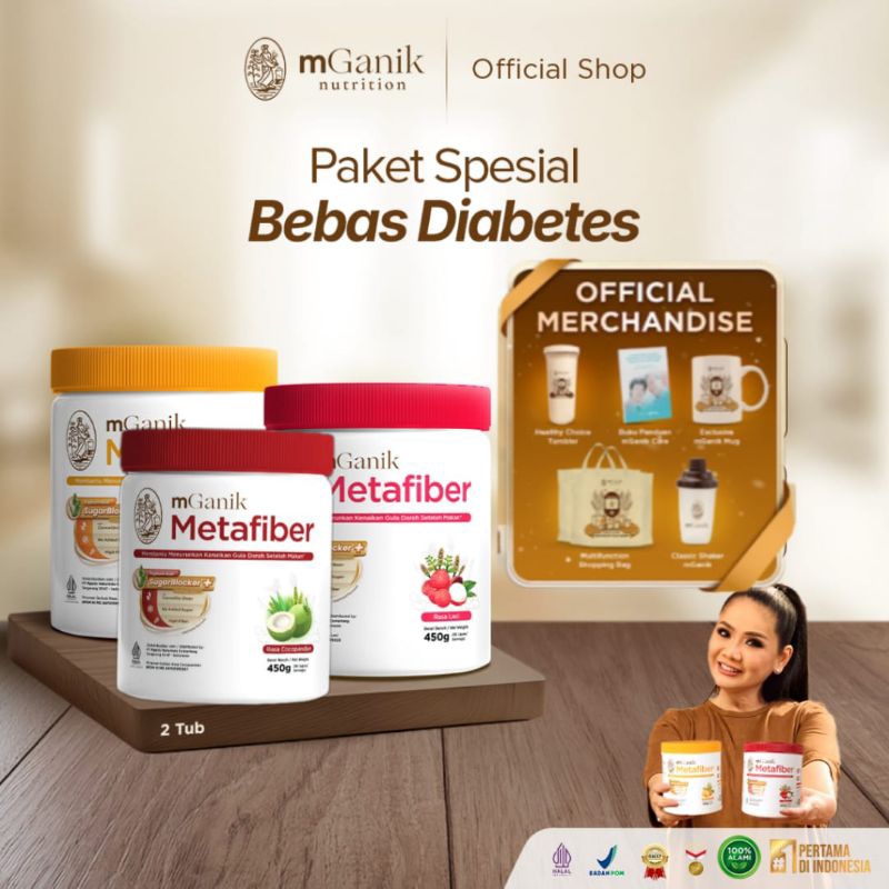 MGANIK METAFIBER 450Gram - 30 Serving Resolusi Gula Darah
