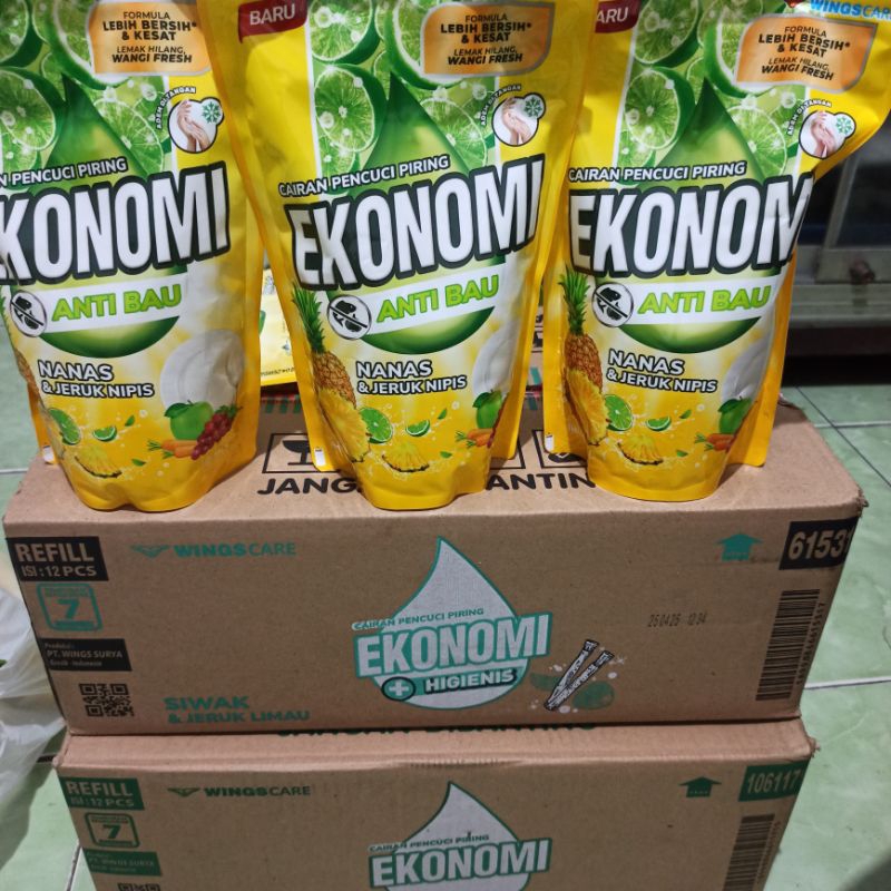 [ COD ] Ekonomi Sabun Cuci Piring 650ml kartonan ( 1 karton isi 12 pcs )
