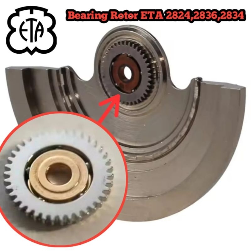 Bearing Rotor Otomatis ETA 2824, 2836, 2834