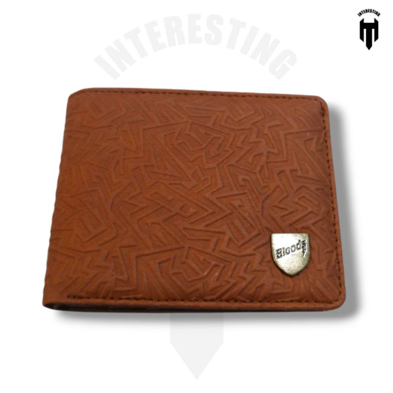 Dompet Bloods Original elegan brown motif