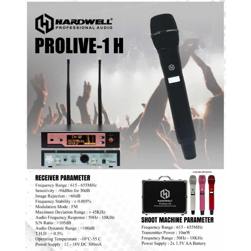 HARDWELL PROLIVE-1H | HARDWELL PROLIVE-1F | HARDWELL PROLIVE-1L | Microphone Wireless | Microphone |