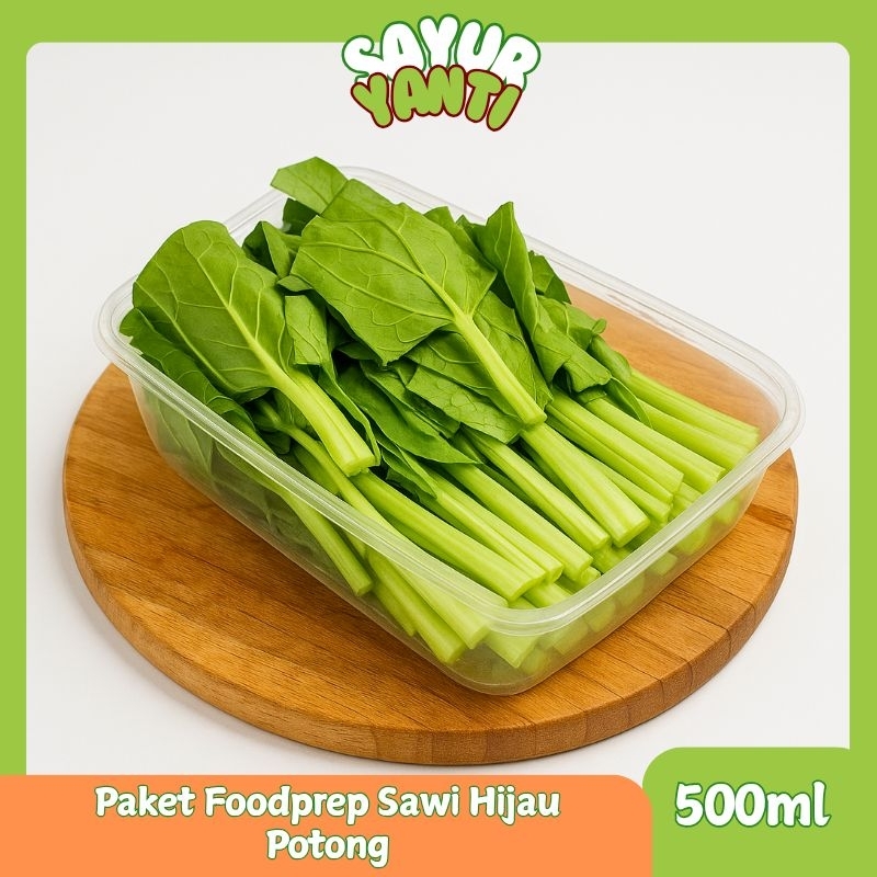 

[KIRIM INSTAN] Foodprep Sawi Hijau Potong - Sayur Yanti