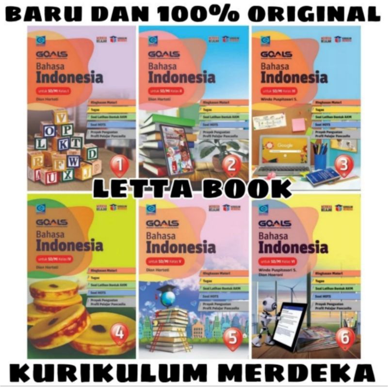 BUKU GOALS BAHASA INDONESIA KELAS 1 2 3 4 5 6 SD/MI KURIKULUM MERDEKA GRAFINDO