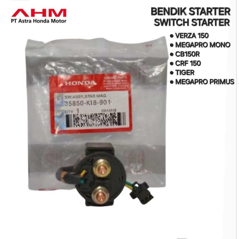 BENDIK STARTER SWITCH STARTER VERZA 150 MEGAPRO MONOSHOCK CRF 150 CB150R TIGER MEGAPRO PRIMUS ORIGIN