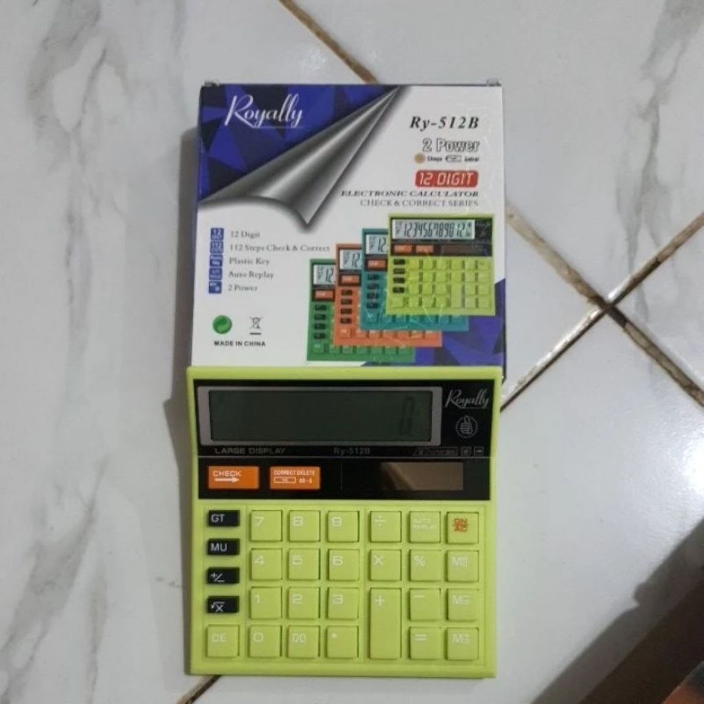 

(1 Pcs) Calculator 12 Digit Royally RY-512B / Kalkulator 12 Digit Royally RY-512B