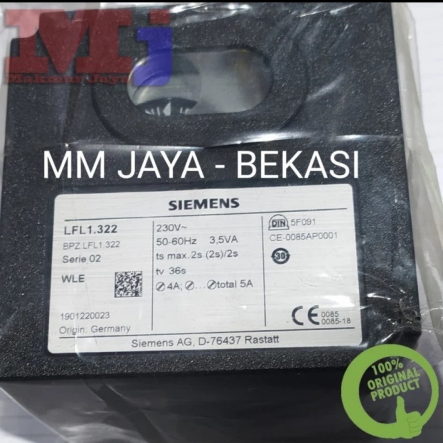 Control box LFL1.322 Siemens LFL 1.322