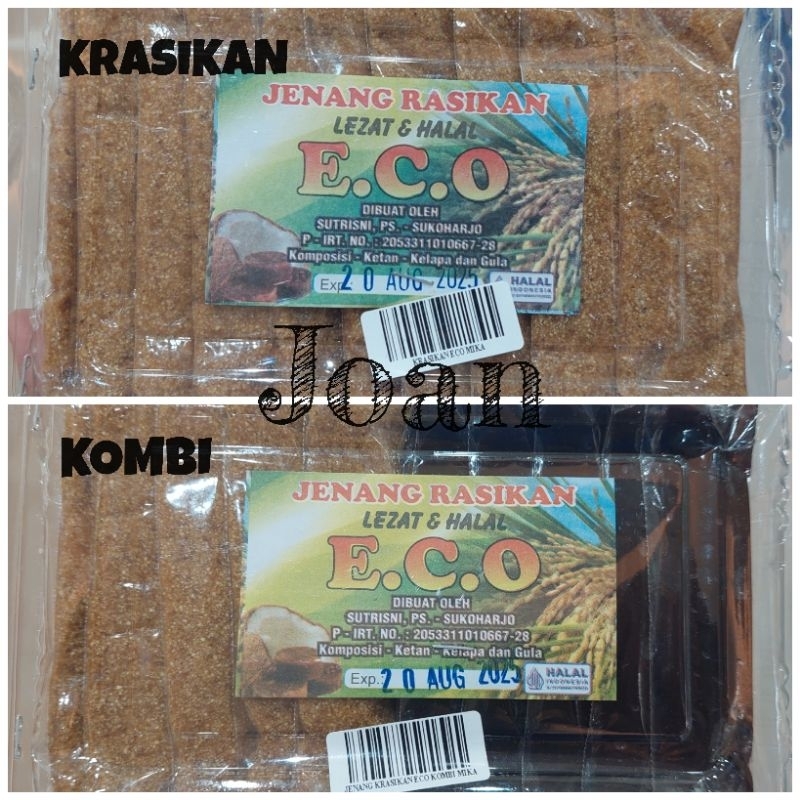 

Jenang Rasikan & Kombi 300gr ECO / Camilan & Oleh Oleh Khas Magelang Jogja Solo