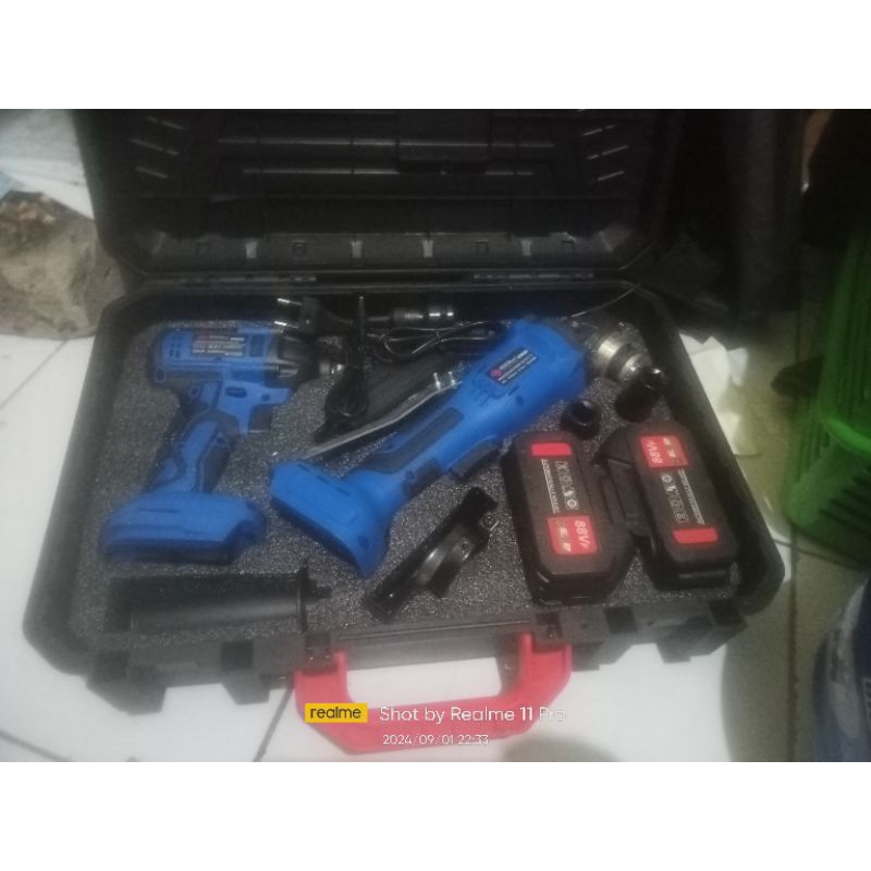 Borongan Impact+gerinda hujia + bor batre JLD 2Batre