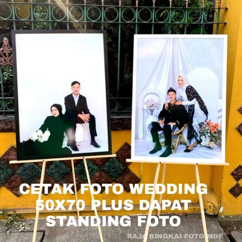 CETAK FOTO WEDDING 30R PLUS STANDING FOTO