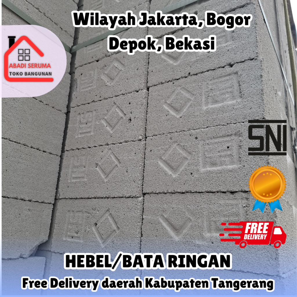 TERBAIK / HEBEL / BATA RINGAN / BATU BATA / BATA / SIAP KIRIM JAKARTA BOGOR DEPOK BEKASI / HEBEL FUL