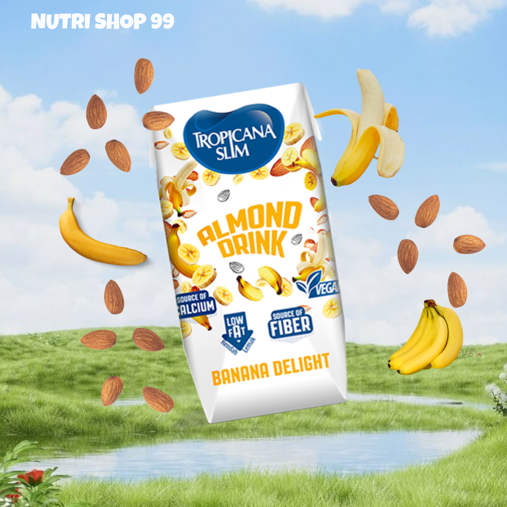 

BELI 2 GRATIS 1 Tropicana Slim Rtd Almond Drink Banana Delight 190ml