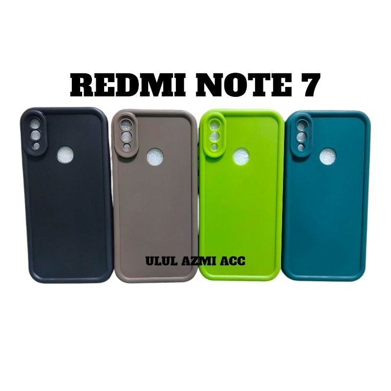 Case Matte Rose Hp Redmi Note 7 Softcase Pelindung Kamera