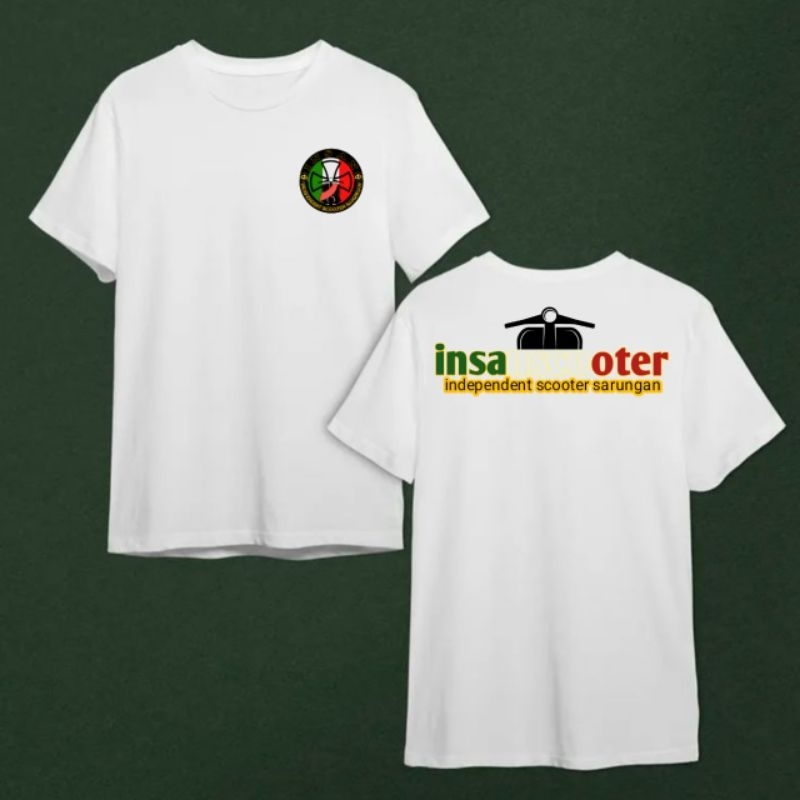 kaos vespa independent scooter sarungan