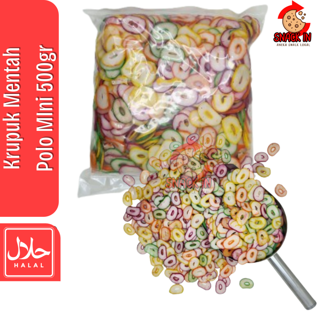 

kerupuk mentah polo mini 500gr krupuk seblak instan