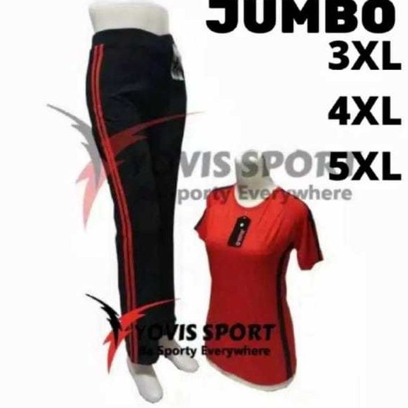 Setelan Baju Senam Wanita SIZE JUMBO Aerobik / Baju Senam Wanita Aerobik