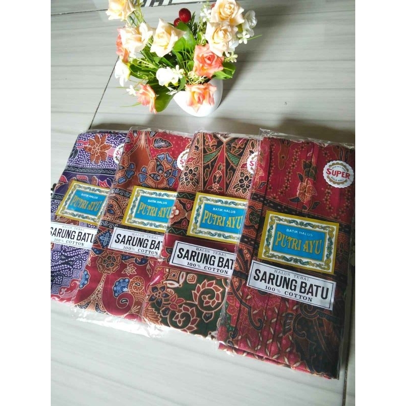 promo hemat isi 2pcs-5pcs kain sarung batik Putri ayu wanita kain sarung bumil