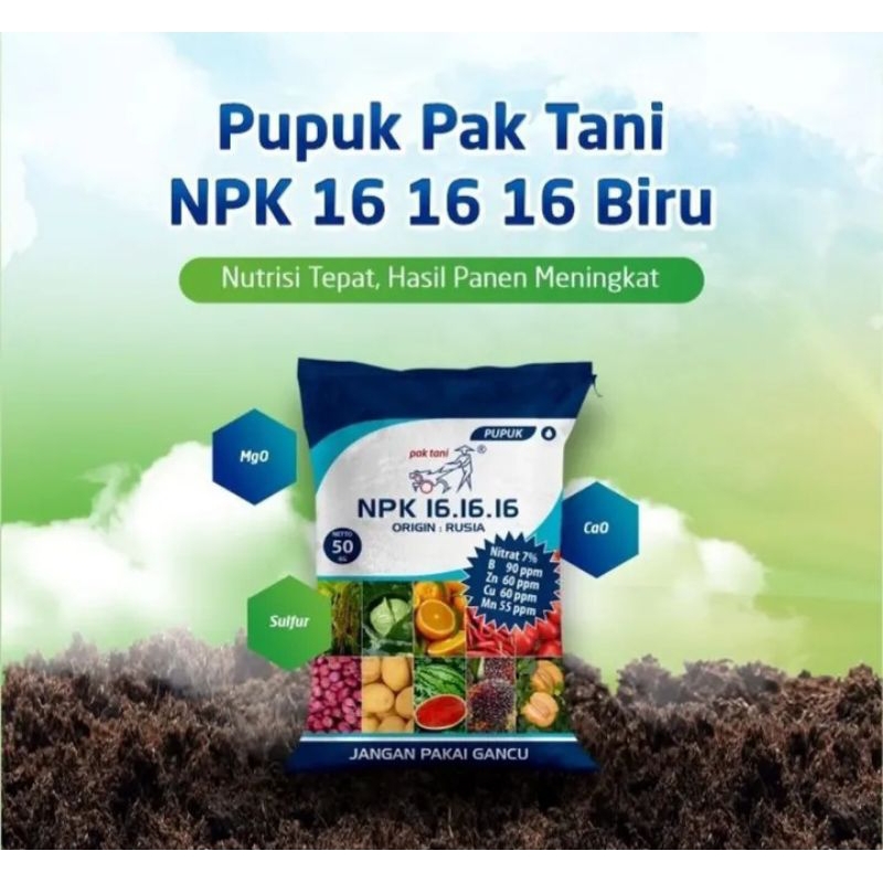 pupuk NPK PAKTANI/NPK 16 16 16 PAKTANI 1KG