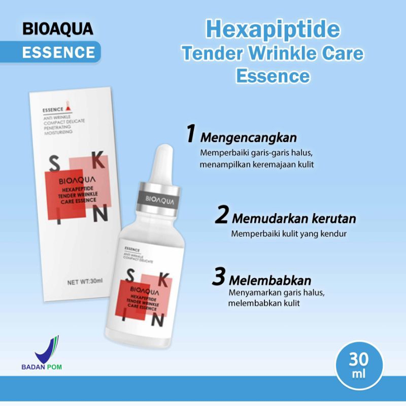 BIOAQUA Essence Serum Niacinamide Hyaluronic Acne Hexapeptide An COD