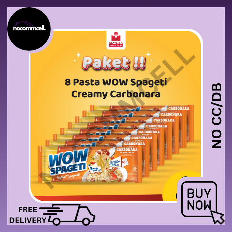 

PAKET 8 Pasta WOW Spageti Creamy Carbonara