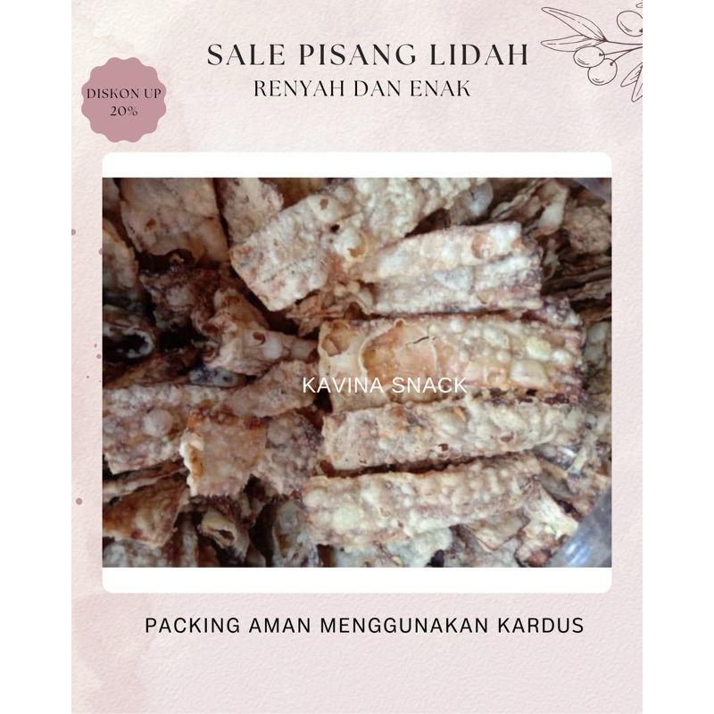 

Sale pisang lidah 1kg free kardus