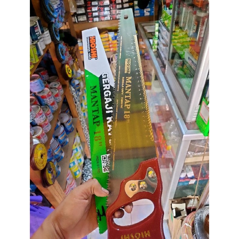 GERGAJI KAYU HIOSHI MANTAP 18INC