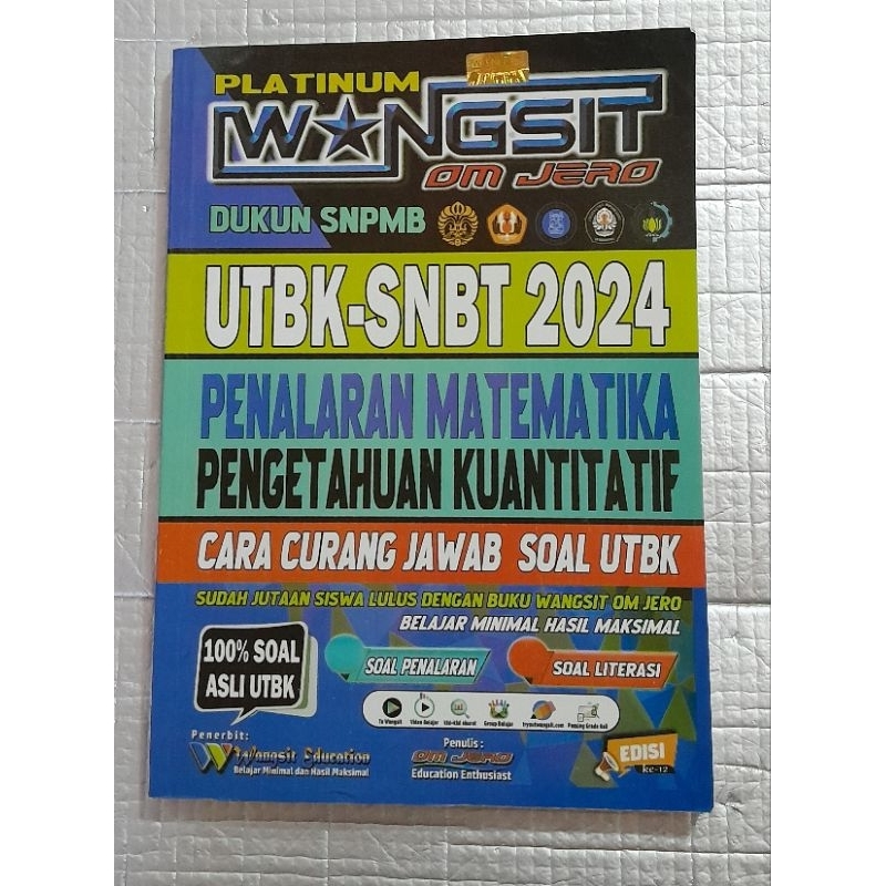 UTBK SNBT 2024 Wangsit Platinum Om Jero Penalaran Matematika Pengetahuan Kuantitatif