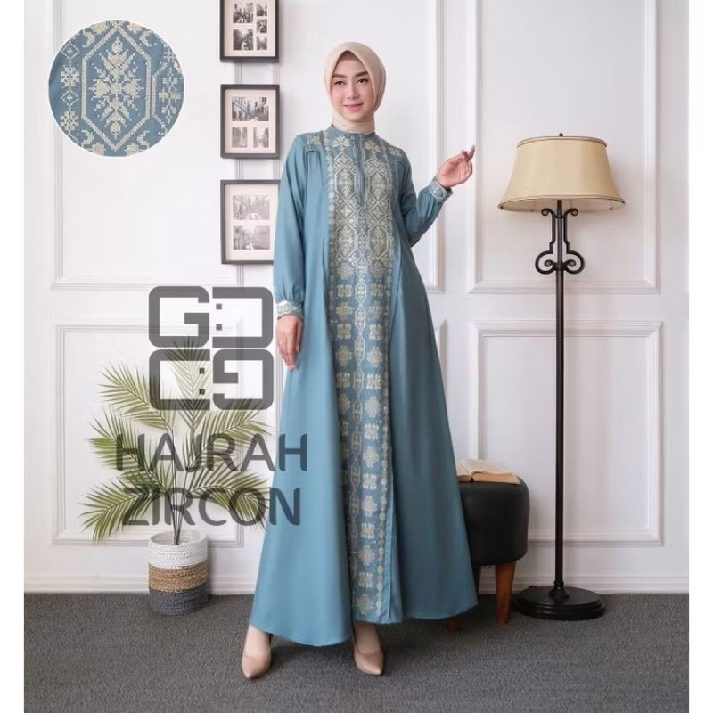 Gamis Hajrah Zircon Kualitas Premium Original Toyobo