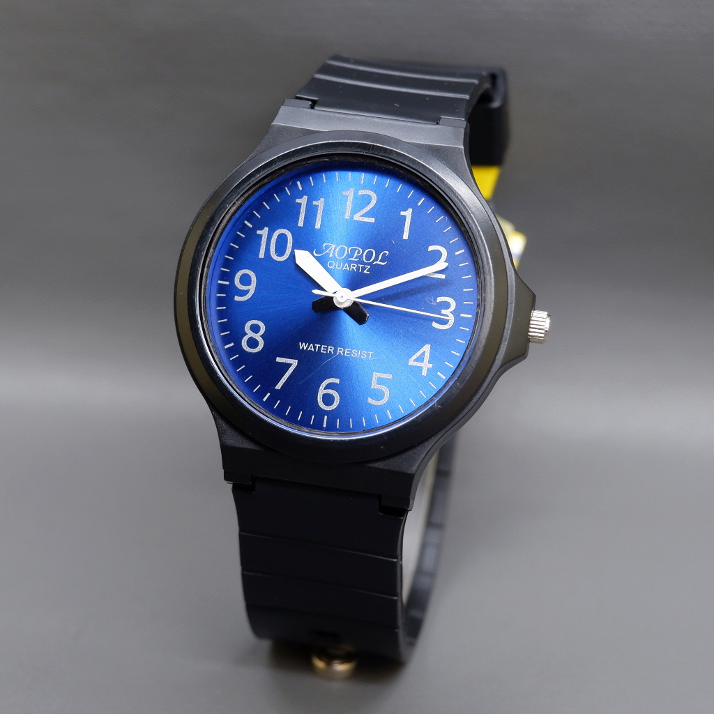 Jam Tangan Pria Original Aopol 991 Rubber Sporty