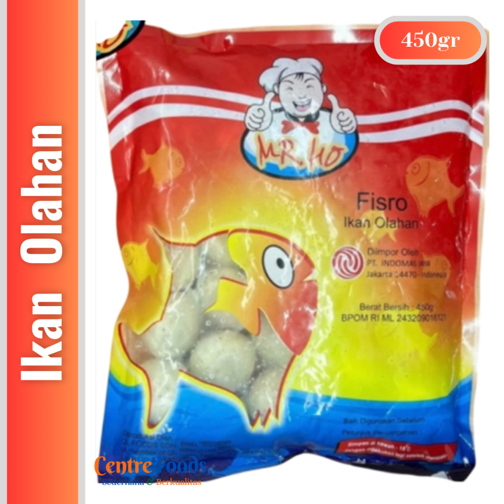 

Ikan Olahan - Fisro MR. HO | 450gr [ Harga Per BKS ]