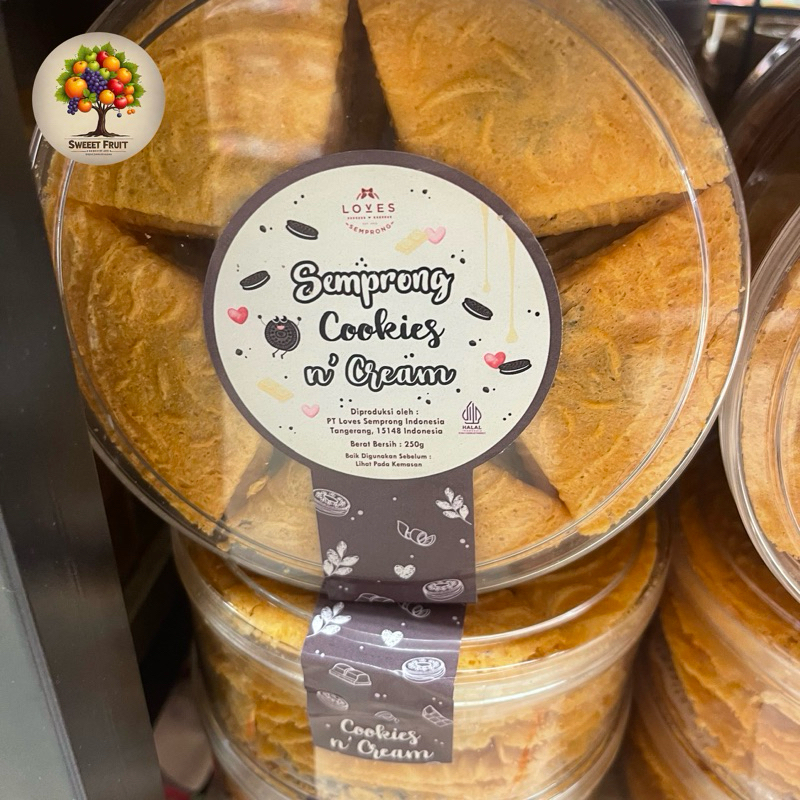 

Kue semprong loves | Kue semprong rasa coklat 250gram/ pcs