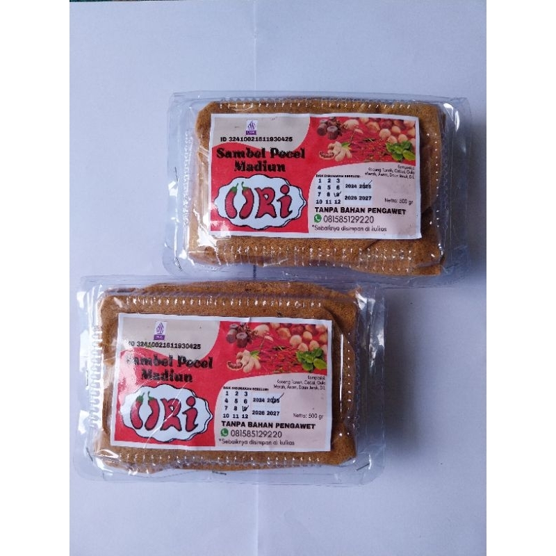 

Sambel Pecel Bumbu Pecel Madiun Sambel Pecel ORI 500 gram - Buatan Sendiri Hasilnya Sangrai Murni Dengan Kacang Pilihan Tanpa Bahan Pengawet Buatan dan HALAL