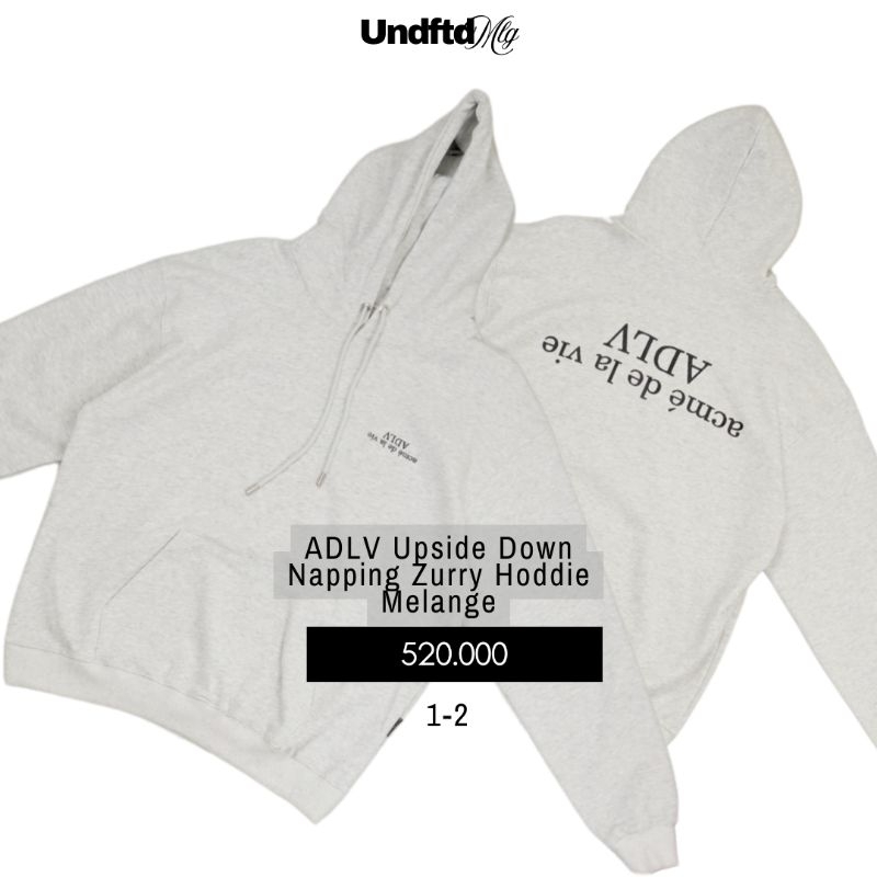 UD ADL_V Upside down logo Hoddie